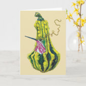 Kieth de calliope kolibrie 5x7 kaart (Gele Bloem)