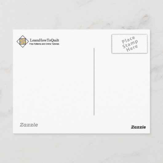 Kieuwd Briefkaart - Beer Paw Block (goud, rood, br (Achterkant)