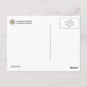 Kieuwd Briefkaart - Pinwheels (marinevlek/rood) (Achterkant)