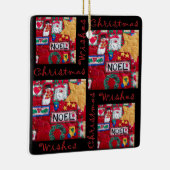 Kieuwd kerstgewas keramisch garnaal ornament (Rechts)