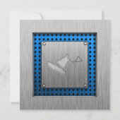 Kieuwd metaalvormig wakeboarder kaart (Achterkant)