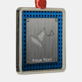Kieuwd metaalvormig wakeboarder metalen ornament (Rechts)