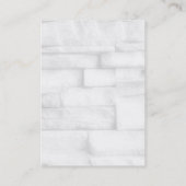 Kieuwde professionele grijze muurmonogram visitekaartje (Achterkant)