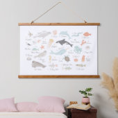Kieuwdieralfabet Nursery Decor Hanging Tapest Hangend Wandkleed (Slaapkamer)