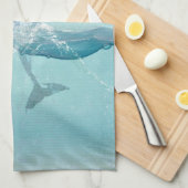 Kieuwdolfijnen Nautische Waterverf Theedoek (Quarter Fold)