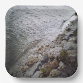 Kieuwen bij de strand papieren bordje (Voorkant)