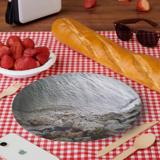 Kieuwen bij de strand papieren bordje (Picknick)