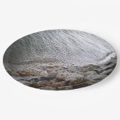 Kieuwen bij de strand papieren bordje (Gekanteld)