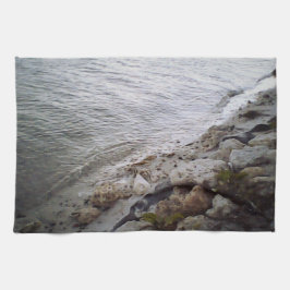 Kieuwen bij de strand theedoek