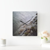 Kieuwen bij de strand vierkante klok (Huis)