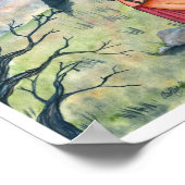 Kieuwen en de Poster van de Hek drukken (Hoek)