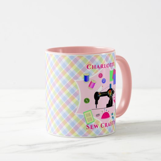 Kieuwen  machine naadstressverkuis  mok (Voorkant rechts)