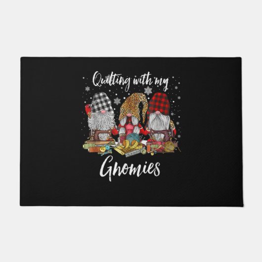 Kieuwen met de kerstfeestdag van mijn Gnomen Deurmat (Voorkant)