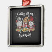 Kieuwen met de kerstfeestdag van mijn Gnomen Metalen Ornament (Links)