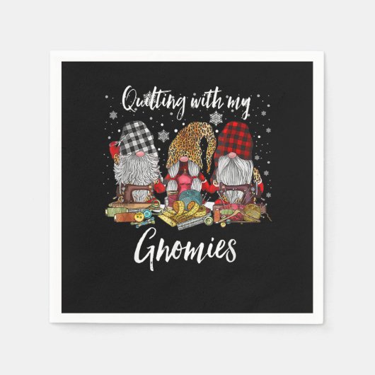 Kieuwen met de kerstfeestdag van mijn Gnomen Servet (Voorkant)