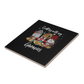 Kieuwen met de kerstfeestdag van mijn Gnomen Tegeltje (Zijkant)