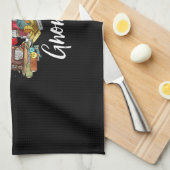 Kieuwen met de kerstfeestdag van mijn Gnomen Theedoek (Quarter Fold)