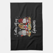 Kieuwen met de kerstfeestdag van mijn Gnomen Theedoek (Verticaal)