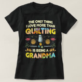 Kieuwen naaigrot grootmagift voor Quilter T-shirt (Design voorkant)