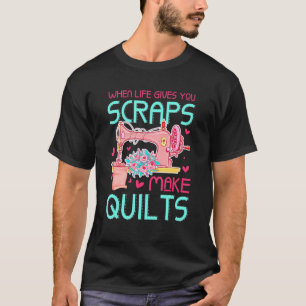 Kieuwen naar quilters en verzegelbare krakers t-shirt