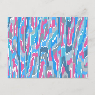 Kieuwen op blauw en grijs briefkaart
