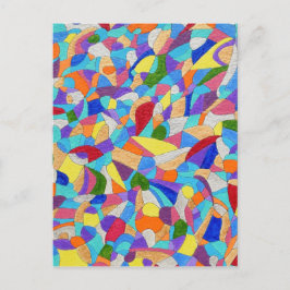 Kieuwen op een strand briefkaart