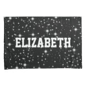 Kieuwen op zwart met naam kussensloop (Voorkant-Rechts)