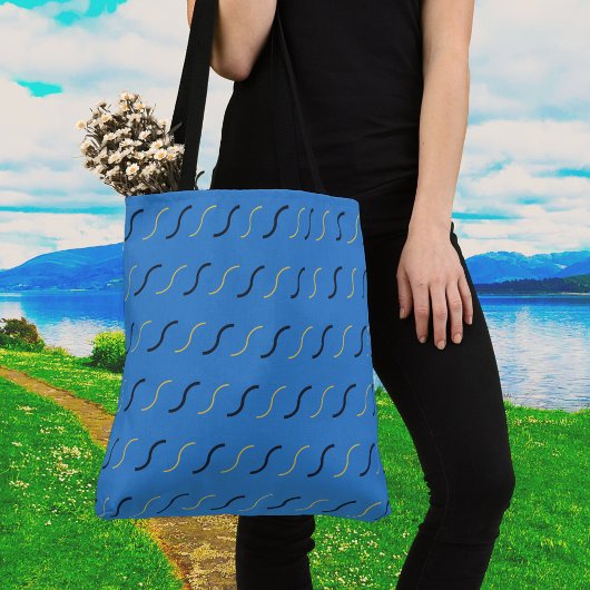 Kieuwen van blauwe Canvas tas