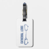 Kieuwen van de kathedraal bagagelabel (Achterkant verticaal)