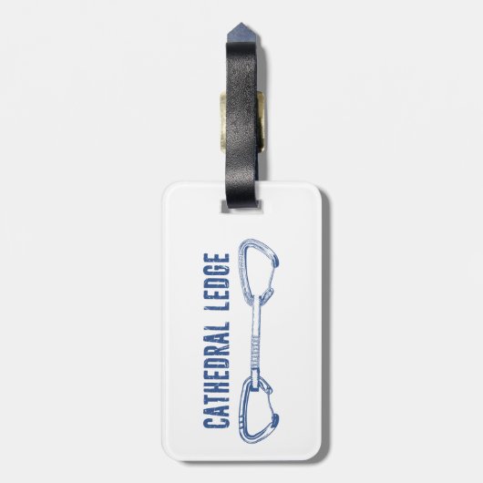 Kieuwen van de kathedraal bagagelabel (Achterkant verticaal)