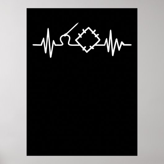 Kieuwen van hartslag | Funny Quilting Lovers Poster (Voorkant)