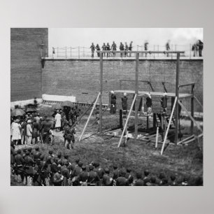 Kieuwen van Lincoln Conspirators, 1865 Poster