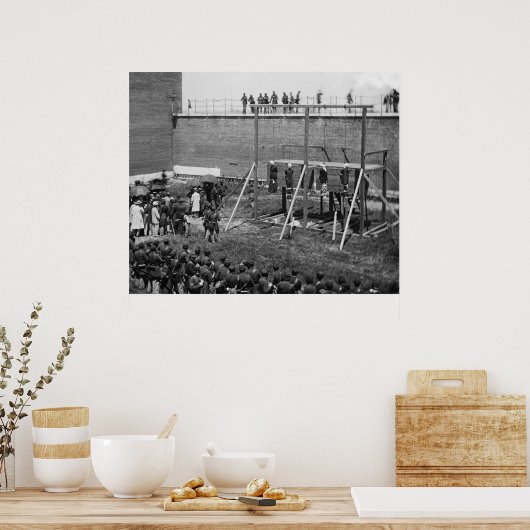 Kieuwen van Lincoln Conspirators, 1865 Poster (Keuken)