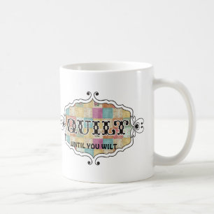 Kieuwen van patchwork-grunge quilter grappig mug koffiemok