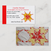 Kieuwen, wijzigen, ambachten, naaien visitekaartje (Voorkant / Achterkant)