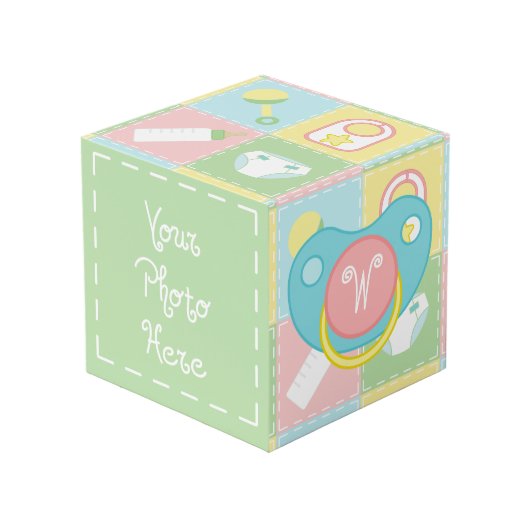 Kieuwfotokubus voor baby's kubus (Voorkant hoekig)