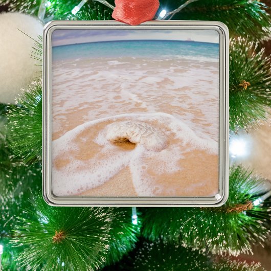 Kieuwfront met de Kaaimaneilanden van Seashell Metalen Ornament