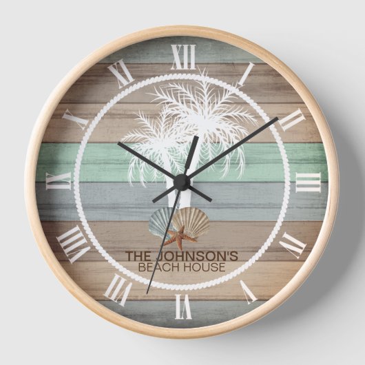 Kieuwhout Nautisch ontwerp met palmbomen (Voorkant)