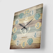 Kieuwhout Nautische strips met ankerplein Wa Vierkante Klok (Hoek)