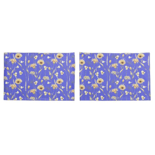 Kieuwhuisland met blauwe kussen hoesje kussensloop (Achterkant-Set)