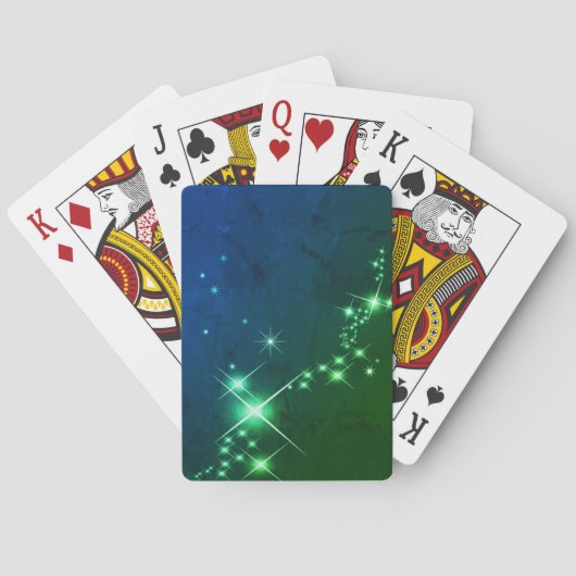 Kieuwlichten blauw groen pokerkaarten (Achterkant)