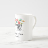 Kieuwmachine voor naaimachines porselein kop (Voorkant rechts)