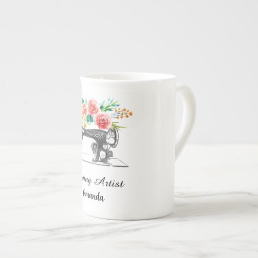 Kieuwmachine voor naaimachines porselein kop (Voorkant rechts)