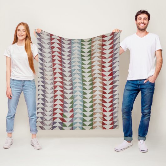 Kieuwpatroon vliegende ganzen fleece deken (In situ)