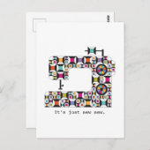 Kieuwpatroon voor naaimachine briefkaart (Voorkant / Achterkant)