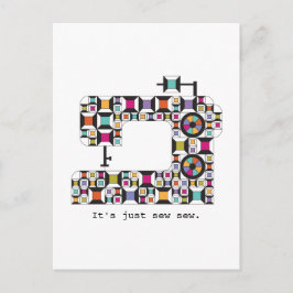 Kieuwpatroon voor naaimachine briefkaart