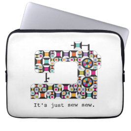 Kieuwpatroon voor naaimachine laptop sleeve