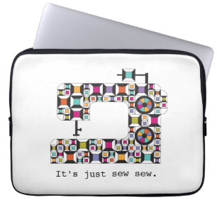 Kieuwpatroon voor naaimachine laptop sleeve