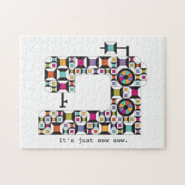 Kieuwpatroon voor naaimachine legpuzzel