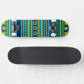 Kieuwpatroonkusmonogram skateboards (Horizontaal)